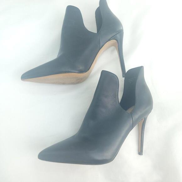 Aldo Black Double Arch Pump Exposed Ankle Size 7 Bootie - Picture 5 of 9